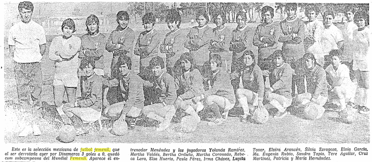 Selección mexicana de futbol femenil 1971